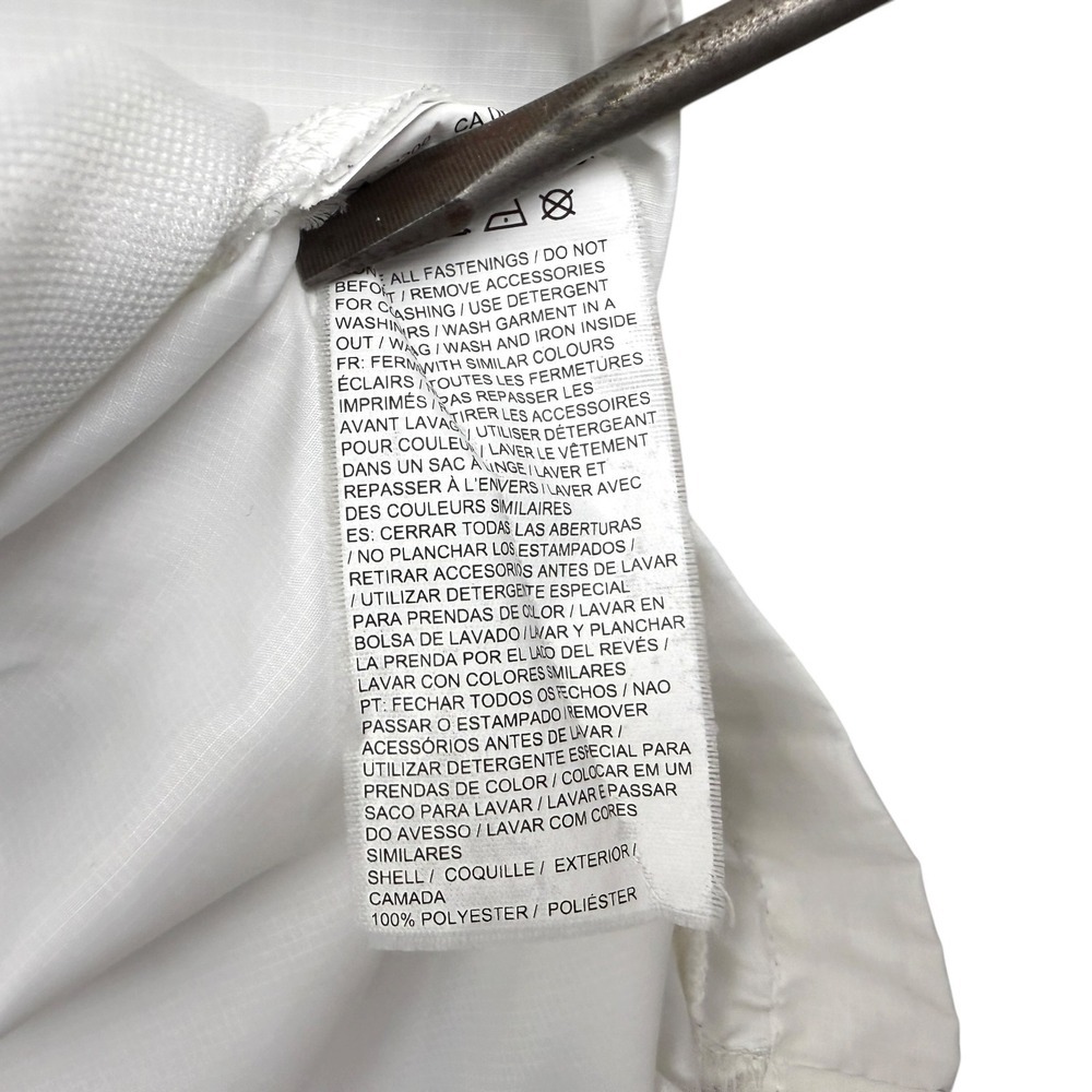 PUMA Womens White Lightweight Hooded Quarter Zip Anorak Windbreaker Jacket XL* - Picture 6 of 8